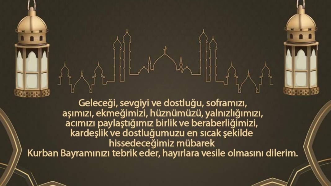 Hayırlı bayramlar! Yeni resimli Kurban Bayramı mesajları 13